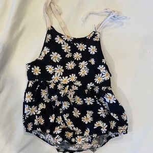 Amazon brand daisy black baby romper